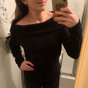 Lily Stanhope Cowl Neck/Off Shoulder Sweater